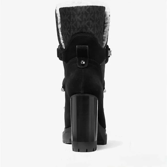 MICHAEL KORS Culver Logo Print Nylon and Nubuck Boot Retail $225 Sold Out - Picture 3 of 8